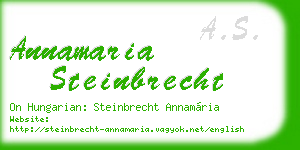 annamaria steinbrecht business card